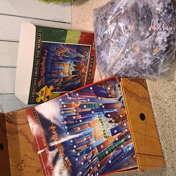 PUZZLE Christmas Around the World by Dowdle NIB 500 pc - Picture 4 of 8